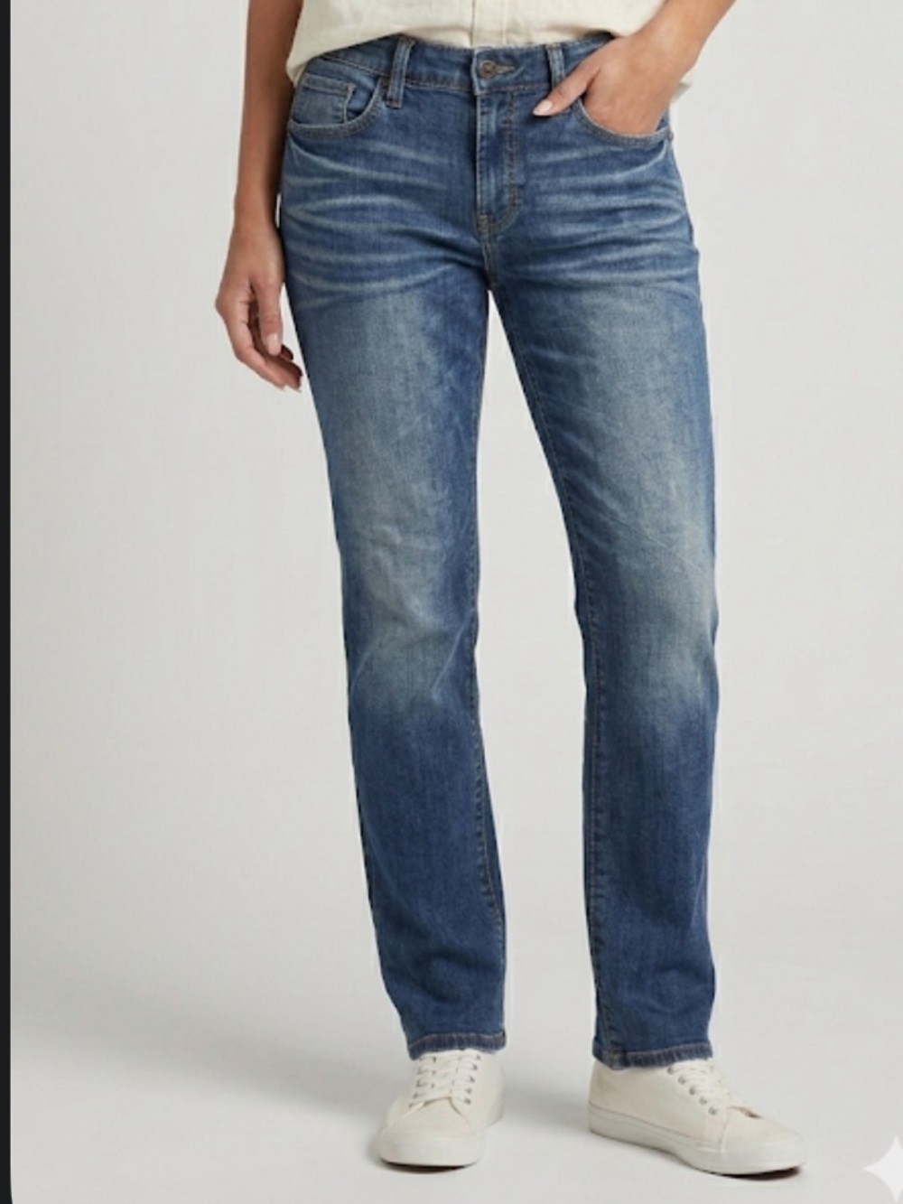 Dear John Medium Blue Straight-Leg Women’s Jeans